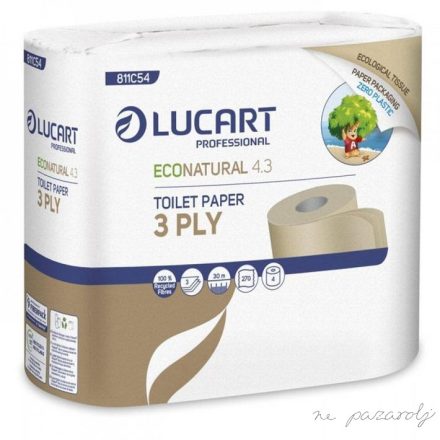 Lucart EcoNatural 4.3 WC papír 4 tekercs