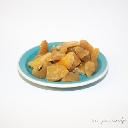 Aszalt gyömbér hozzáadott cukrot nem tartalmaz