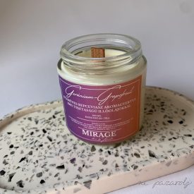   Mirage Üveges repceviasz gyertya - Geránium-grapefruit 100 ml
