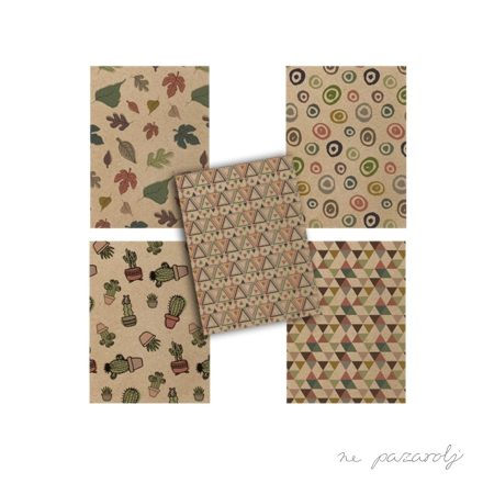 Füzet kisalakú Eco Jungle kockás 40 lap